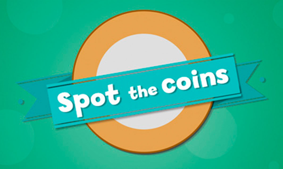Spot the coins interactive activity