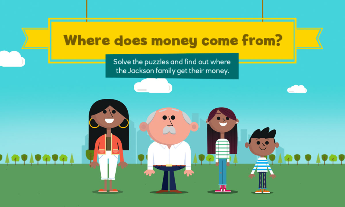 Where does money come from? interactive activity