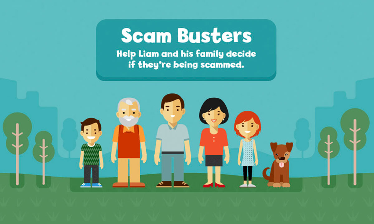 Scam Busters game