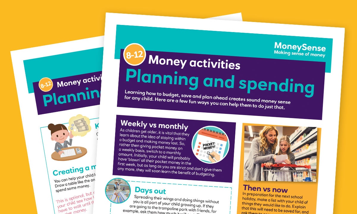 Money activities: Planning and spending