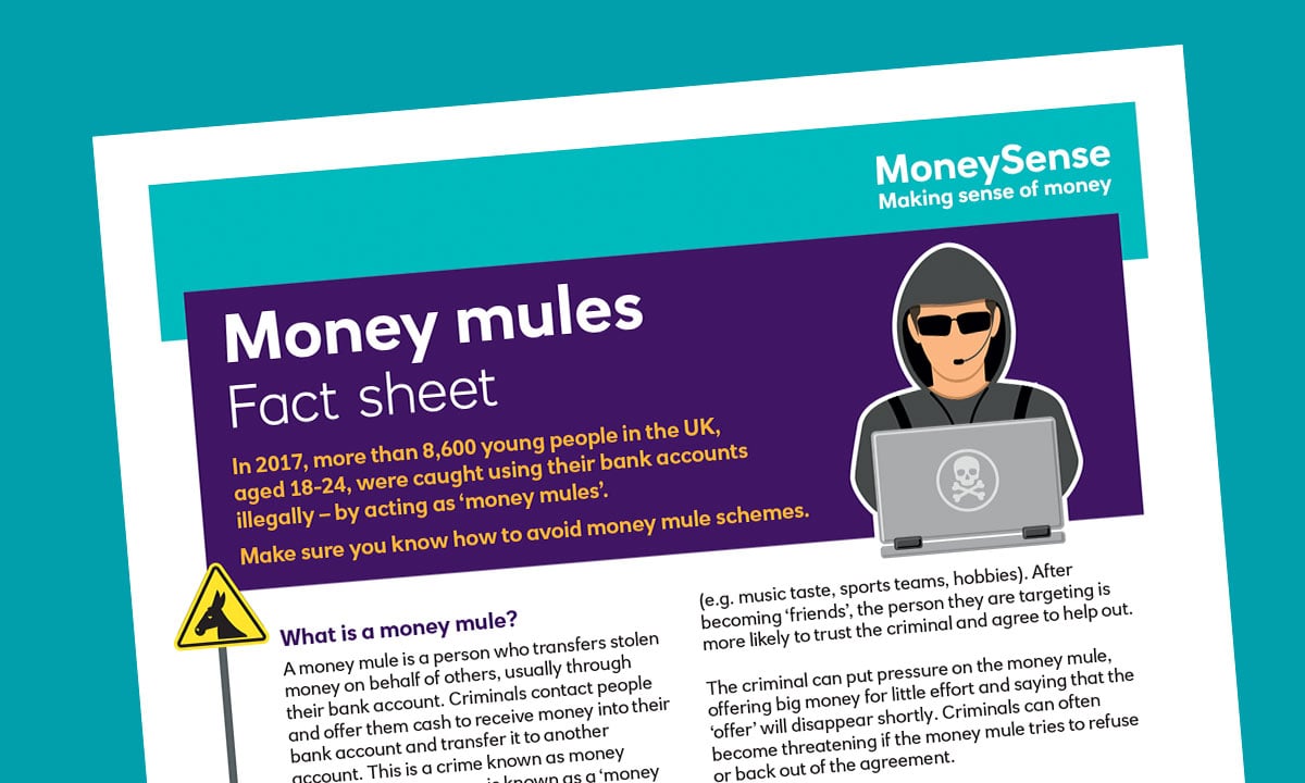 Fact sheet for How do I keep my finances secure?