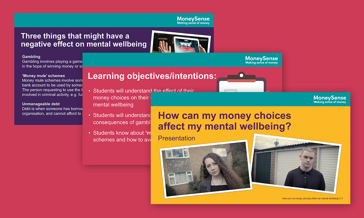 Presentation for How can my money choices affect my mental wellbeing?