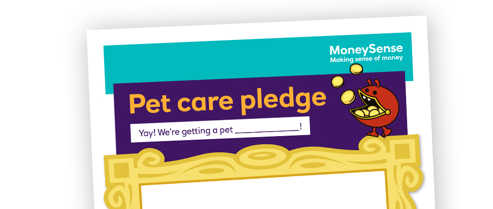 Pet care pledge poster